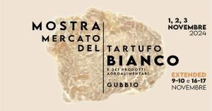  playbill 43^ Mostra Mercato del Tartufo Bianco e dei Prodotti agro-alimentari 2024 - Gubbio 